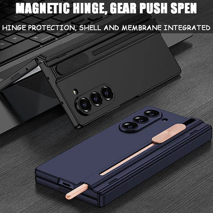 Suitable For Samsung Z Fold6 Magnetic Folding Shaft Gear Phone Case