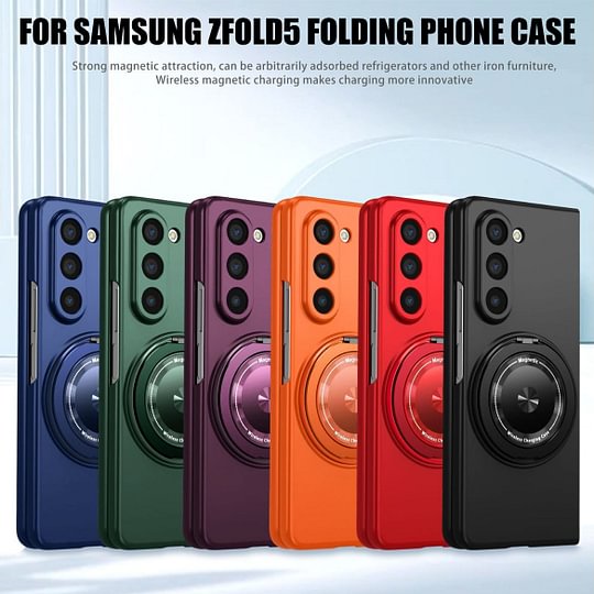 360-Degree Rotating Stand Suitable for Magnetic Wireless Charging of Samsung ZFOLD6 Folding Phone Case