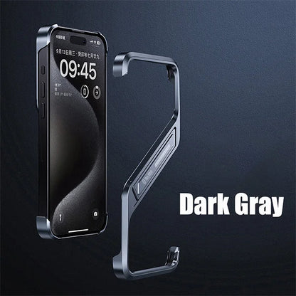 🔥Hot Selling🔥Suitable for iPhone Series Mobile Phone Case Metal Frameless With Bracket