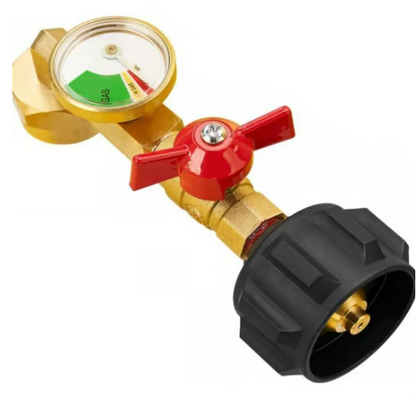 Brass Propane Refill Elbow Adapter