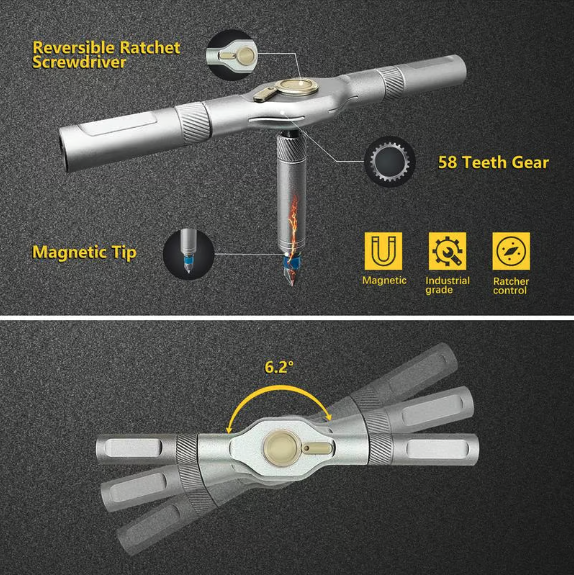 24 in 1 Multi-purpose Ratchet Wrench Screwdriver