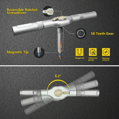 24 in 1 Multi-purpose Ratchet Wrench Screwdriver