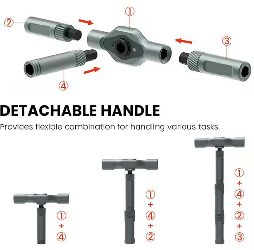 24 in 1 Multi-purpose Ratchet Wrench Screwdriver