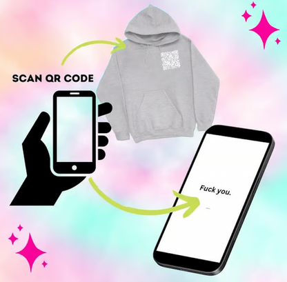 🔥Last day 49% OFF - Funny FU QR Code Hoodie🎉🎉Celebrating over 100,000+ orders in our store! 👇