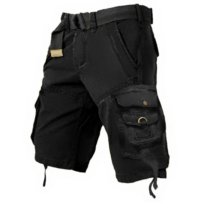 Mens Cargo Shorts Multi Pockets Cargo Shorts