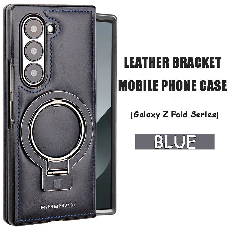 Suitable For Samsung ZFold Series Leather Bracket Mobile Phone Case