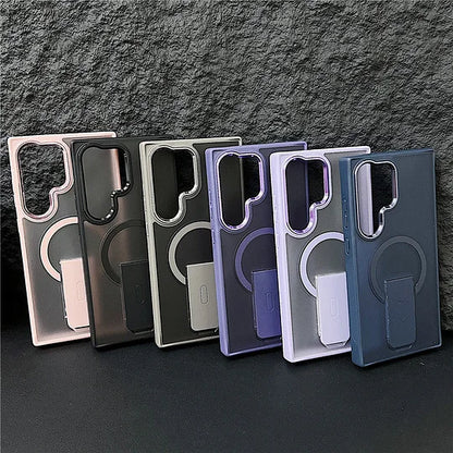 Suitable For Samsung S Series Magnetic Bracket Skin-feel Phone Case