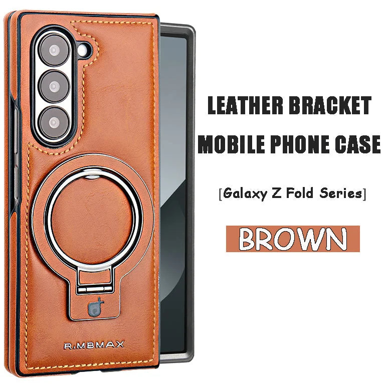 Suitable For Samsung ZFold Series Leather Bracket Mobile Phone Case