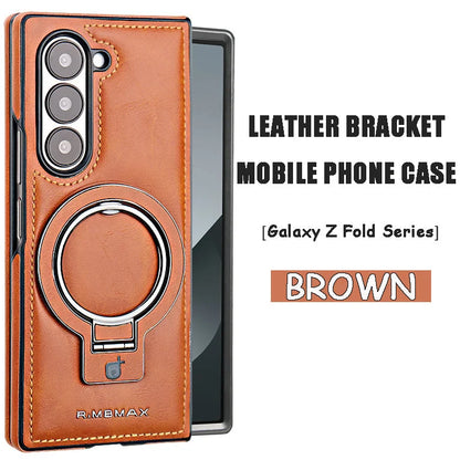 Suitable For Samsung ZFold Series Leather Bracket Mobile Phone Case