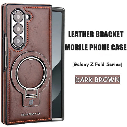 Suitable For Samsung ZFold Series Leather Bracket Mobile Phone Case