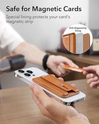 Magnetic Wallet with Secure Grip Ring for iPhone Series