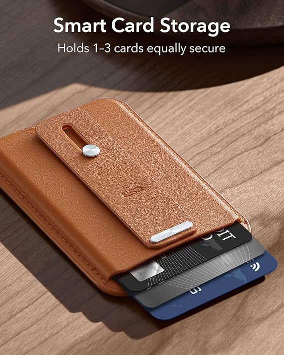 Magnetic Wallet with Secure Grip Ring for iPhone Series