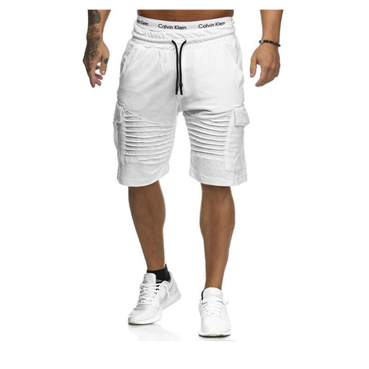 Men's Basic Daily Solid Colored Drawstring Shorts- Buy 2 Get Free Shipping