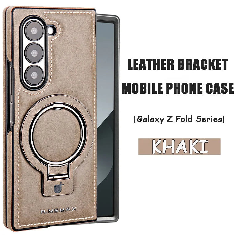 Suitable For Samsung ZFold Series Leather Bracket Mobile Phone Case