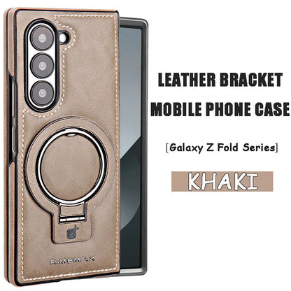 Suitable For Samsung ZFold Series Leather Bracket Mobile Phone Case