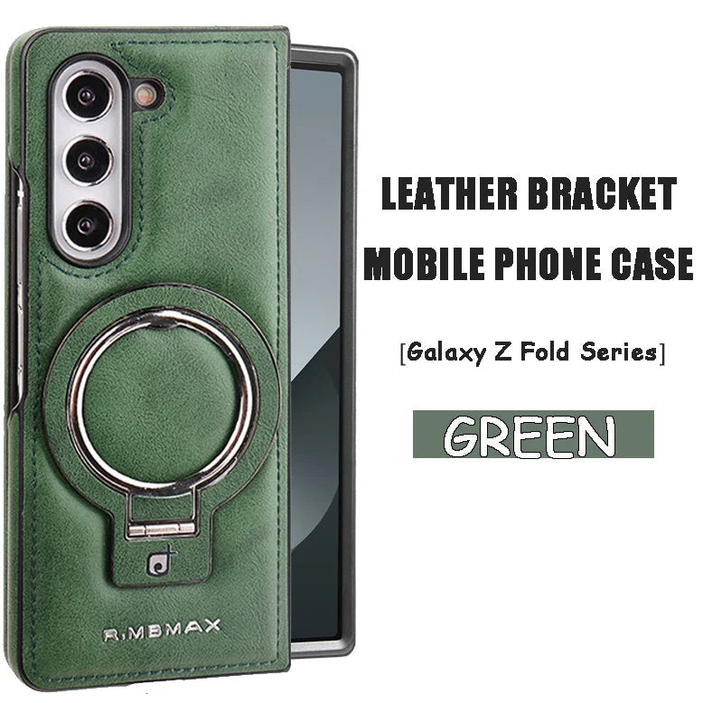 Suitable For Samsung ZFold Series Leather Bracket Mobile Phone Case