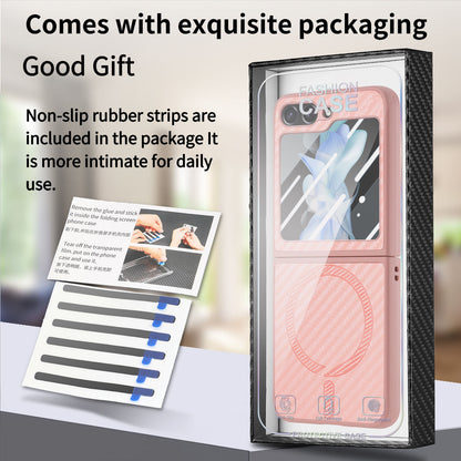 Latest Samsung Galaxy Z Flip series Carbon Fiber Magnetic Phone Case