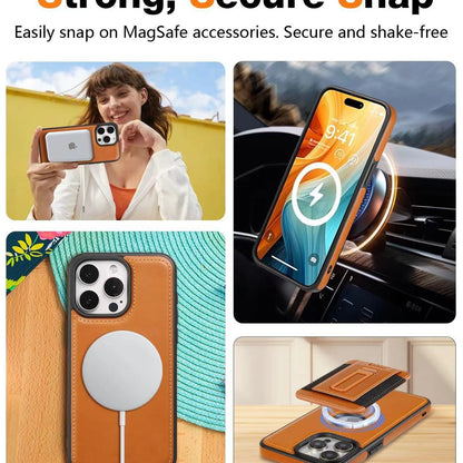 Suitable for iPhone 14/15/16 Series Magnetic Card Holder Protective Case