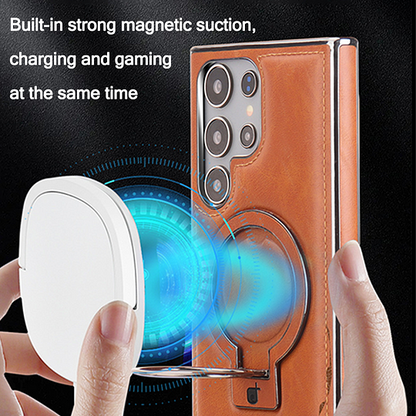 For Samsung S series Business Magnetic Anti-fall Bracket Protective Case