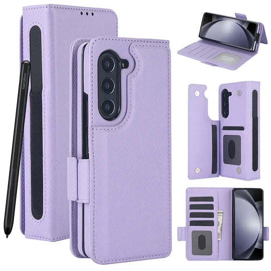 Suitable for Samsung Z Fold3/4/5/6 Multifunctional Leather Case