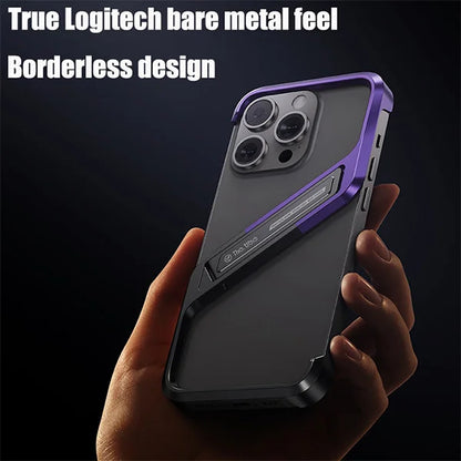 🔥Hot Selling🔥Suitable for iPhone Series Mobile Phone Case Metal Frameless With Bracket