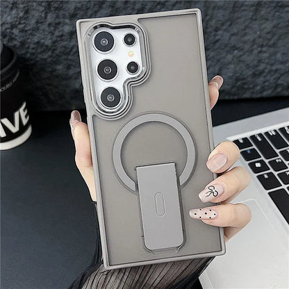 Suitable For Samsung S Series Magnetic Bracket Skin-feel Phone Case