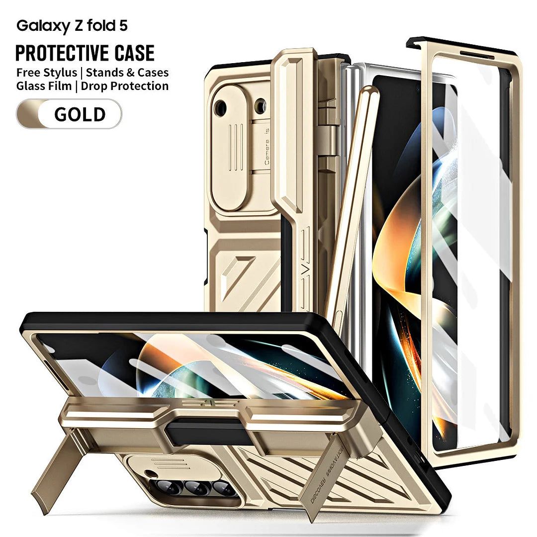 Suitable For Samsung Z Fold 4/Z Fold 5 Folding Hinge All-Inclusive Drop-Proof Case